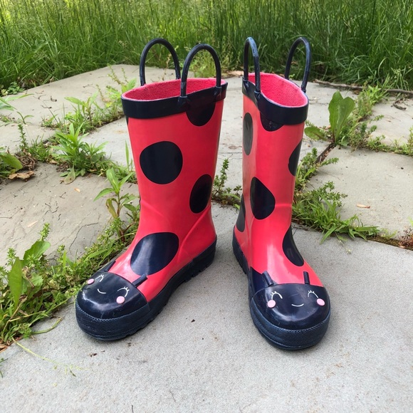 women's ladybug rain boots